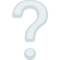 White Question Mark emoji on Facebook